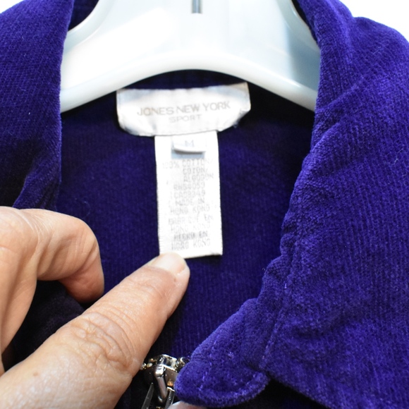 *SOLD *Jones New York Purple Over-Size Jacket M - Picture 4 of 5